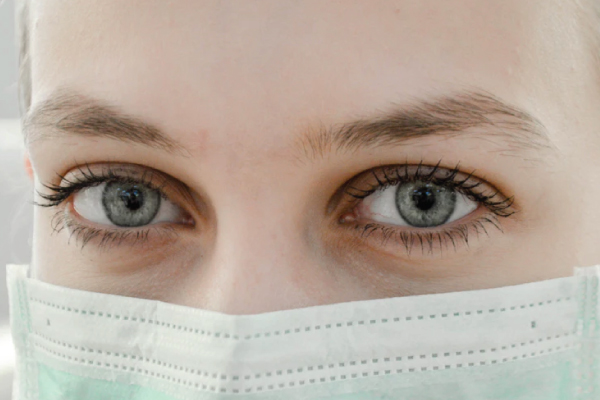 Woman Wearing Medical Mask