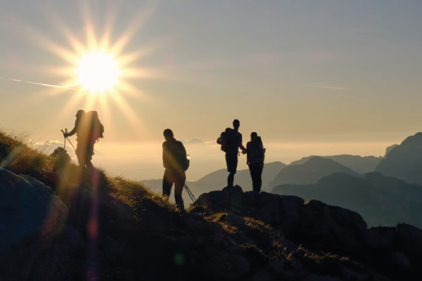 mountain hikers