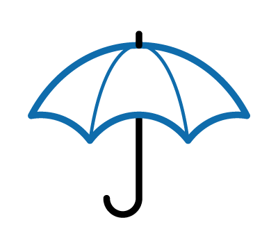 Icon of a umbrella Icon of a umbrella