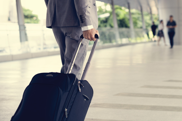 Business man at airport