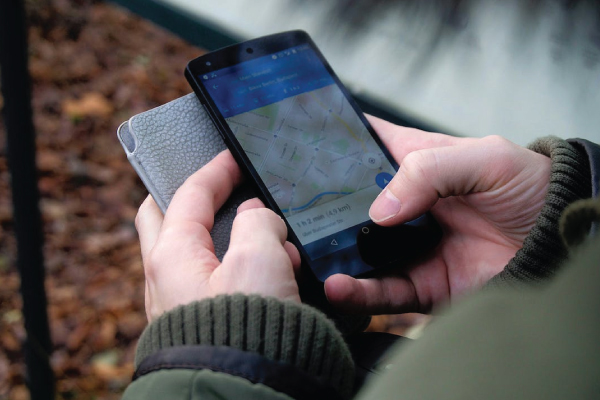 Phone GPS in Forest