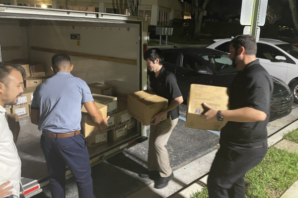 FocusPoint Loading Medical Supplies into Truck