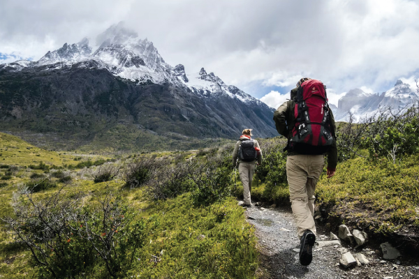 Hiking on Mountain