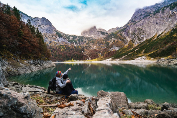 A Couple Hiking