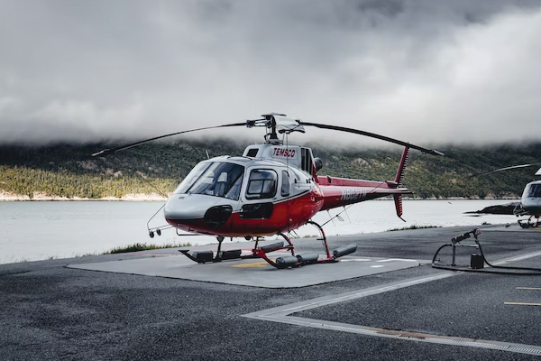 Helicopter on Helipad